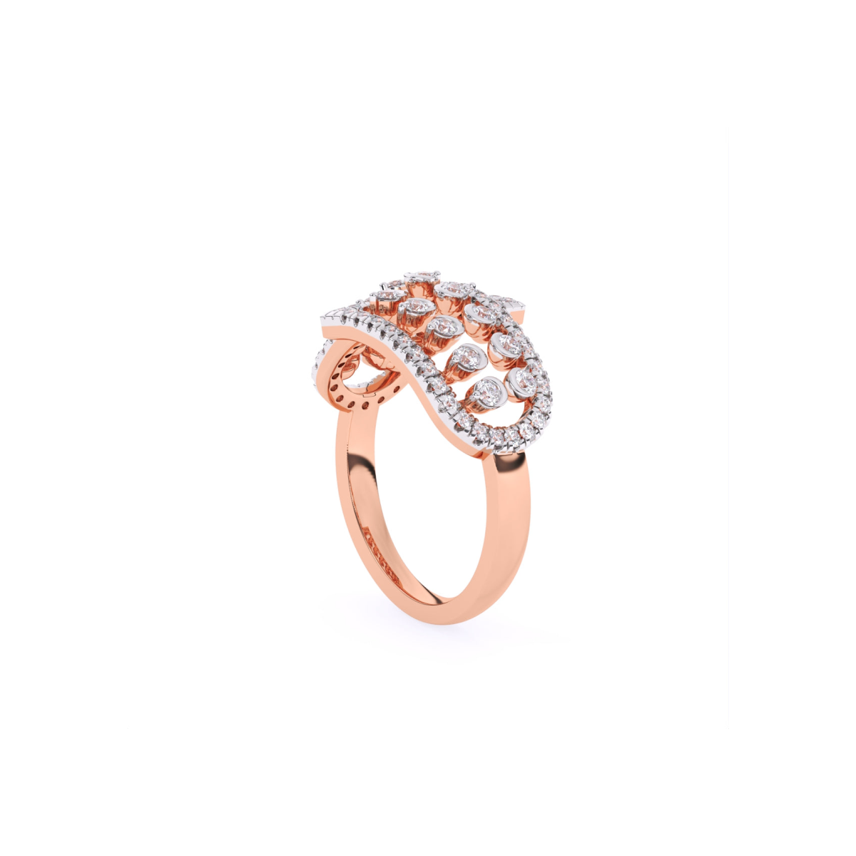 Art Deco Inspired lab Grown Diamond Anniversary Gift Ring
